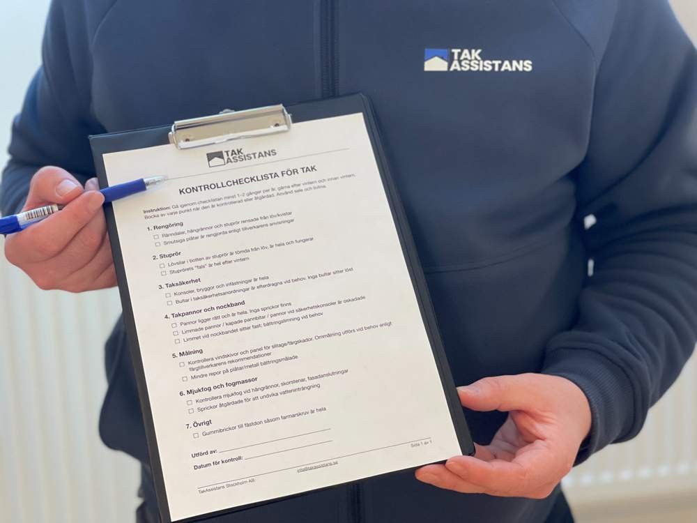 Takbesiktning checklista